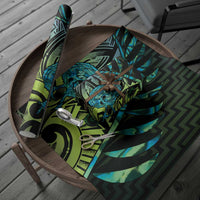 Southland Takehe Pounama Wrapping Paper Aotearoa Poutama Paua Shell Fern LT14 - Polynesian Pride