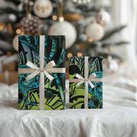 Southland Takehe Pounama Wrapping Paper Aotearoa Poutama Paua Shell Fern LT14 - Polynesian Pride