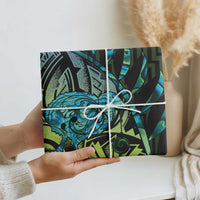 Southland Takehe Pounama Wrapping Paper Aotearoa Poutama Paua Shell Fern LT14 - Polynesian Pride
