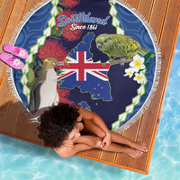 Southland Anniversary Day Beach Blanket Murihiku 1861 Maori Bird Mix Pohutukawa LT14 - Polynesian Pride