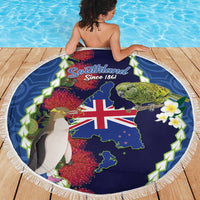 Southland Anniversary Day Beach Blanket Murihiku 1861 Maori Bird Mix Pohutukawa LT14 - Polynesian Pride