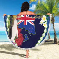 Southland Anniversary Day Beach Blanket Murihiku 1861 Maori Bird Mix Pohutukawa LT14 - Polynesian Pride