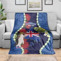 Southland Anniversary Day Blanket Murihiku 1861 Maori Bird Mix Pohutukawa LT14 - Polynesian Pride