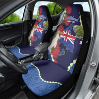 Southland Anniversary Day Car Seat Cover Murihiku 1861 Maori Bird Mix Pohutukawa