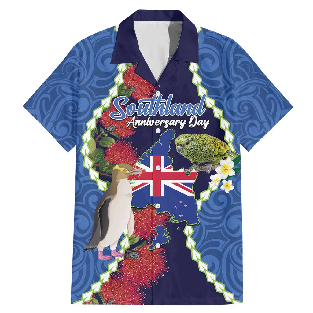 Southland Anniversary Day Family Matching Mermaid Dress and Hawaiian Shirt Murihiku 1861 Maori Bird Mix Pohutukawa