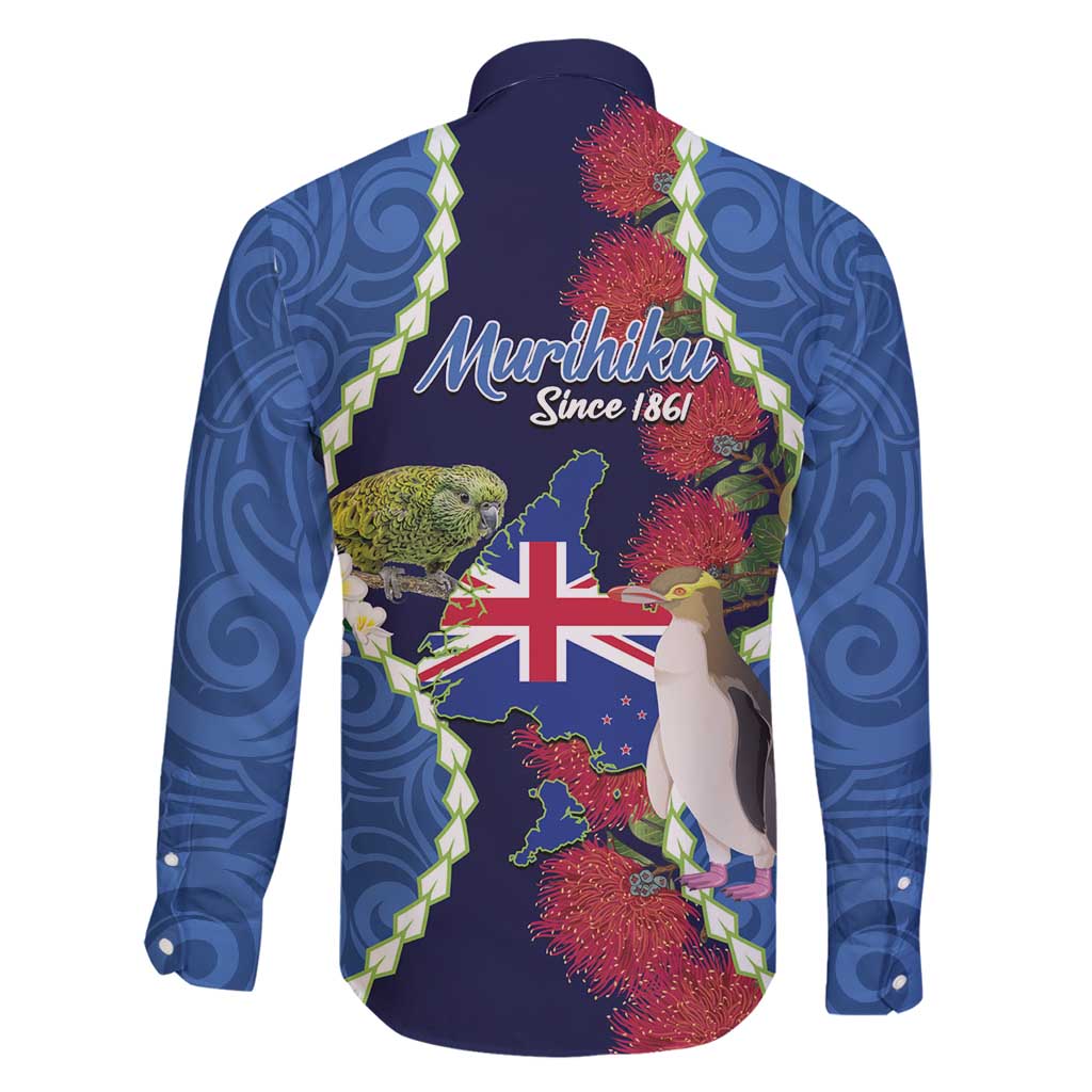 Southland Anniversary Day Family Matching Mermaid Dress and Hawaiian Shirt Murihiku 1861 Maori Bird Mix Pohutukawa