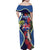 Southland Anniversary Day Family Matching Off Shoulder Maxi Dress and Hawaiian Shirt Murihiku 1861 Maori Bird Mix Pohutukawa