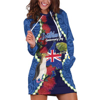 Southland Anniversary Day Hoodie Dress Murihiku 1861 Maori Bird Mix Pohutukawa