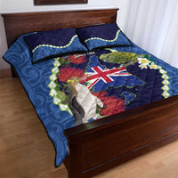 Southland Anniversary Day Quilt Bed Set Murihiku 1861 Maori Bird Mix Pohutukawa LT14 - Polynesian Pride
