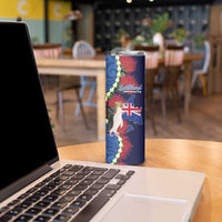 Southland Anniversary Day Skinny Tumbler Murihiku 1861 Maori Bird Mix Pohutukawa