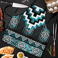 Paua Shell Taniko Pattern Aotearoa Apron Niho Taniwha Mix Poutama - Polynesian Pride