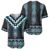 Paua Shell Taniko Pattern Aotearoa Baseball Jersey Niho Taniwha Mix Poutama LT14 - Polynesian Pride