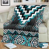 Paua Shell Taniko Pattern Aotearoa Blanket Niho Taniwha Mix Poutama LT14 - Polynesian Pride