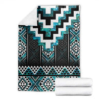 Paua Shell Taniko Pattern Aotearoa Blanket Niho Taniwha Mix Poutama LT14 - Polynesian Pride