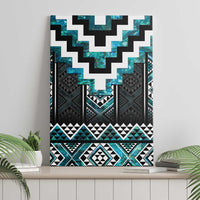 Paua Shell Taniko Pattern Aotearoa Canvas Wall Art Niho Taniwha Mix Poutama LT14 - Polynesian Pride