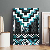 Paua Shell Taniko Pattern Aotearoa Canvas Wall Art Niho Taniwha Mix Poutama LT14 - Polynesian Pride