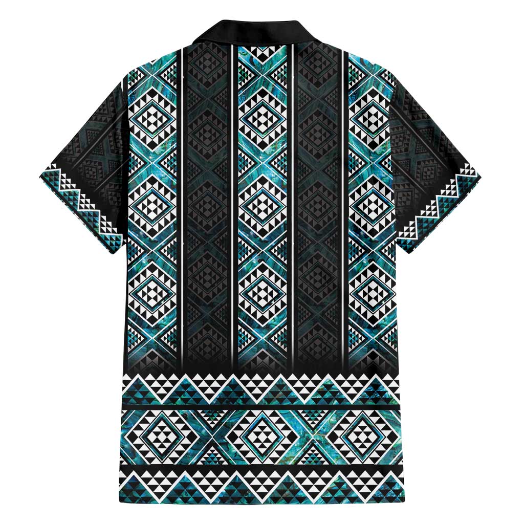 Paua Shell Taniko Pattern Aotearoa Hawaiian Shirt Niho Taniwha Mix Poutama LT14 - Polynesian Pride