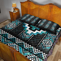 Paua Shell Taniko Pattern Aotearoa Quilt Bed Set Niho Taniwha Mix Poutama LT14 - Polynesian Pride