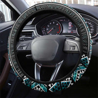 Paua Shell Taniko Pattern Aotearoa Steering Wheel Cover Niho Taniwha Mix Poutama LT14 - Polynesian Pride