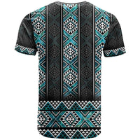 Paua Shell Taniko Pattern Aotearoa T Shirt Niho Taniwha Mix Poutama