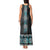 Paua Shell Taniko Pattern Aotearoa Tank Maxi Dress Niho Taniwha Mix Poutama