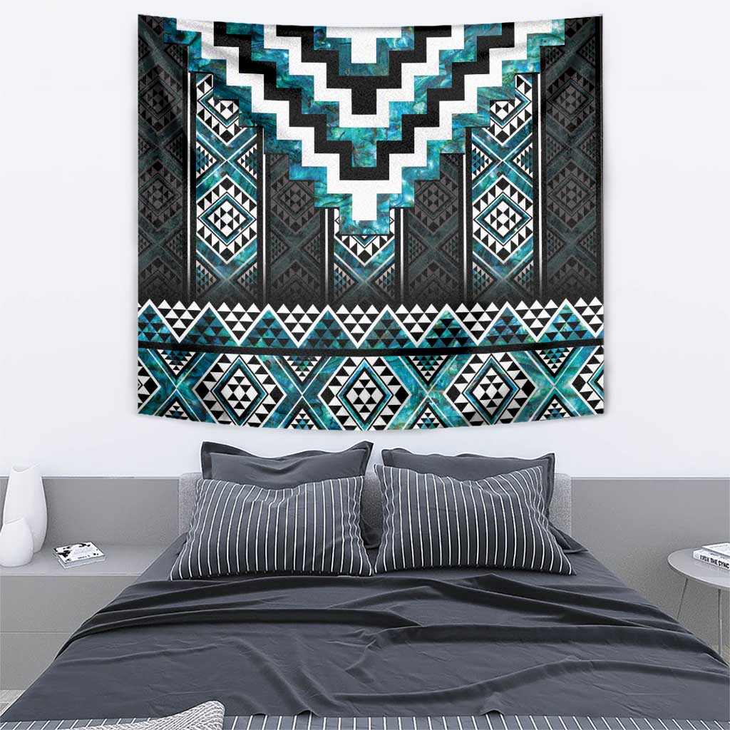 Paua Shell Taniko Pattern Aotearoa Tapestry Niho Taniwha Mix Poutama