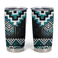 Paua Shell Taniko Pattern Aotearoa Tumbler Cup Niho Taniwha Mix Poutama