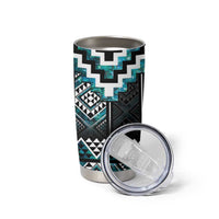 Paua Shell Taniko Pattern Aotearoa Tumbler Cup Niho Taniwha Mix Poutama