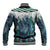 Aotearoa Korowai Motif Baseball Jacket Hei Matau Poutama Maori Pattern