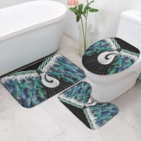 Aotearoa Korowai Motif Bathroom Set Hei Matau Poutama Maori Pattern - Polynesian Pride