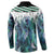 Aotearoa Korowai Motif Button Sweatshirt Hei Matau Poutama Maori Pattern