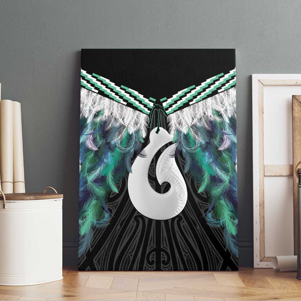 Aotearoa Korowai Motif Canvas Wall Art Hei Matau Poutama Maori Pattern LT14 - Polynesian Pride
