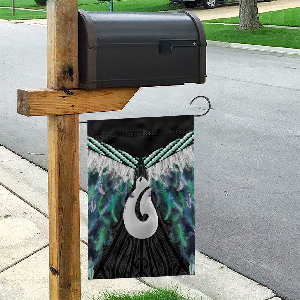 Aotearoa Korowai Motif Garden Flag Hei Matau Poutama Maori Pattern