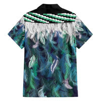Aotearoa Korowai Motif Hawaiian Shirt Hei Matau Poutama Maori Pattern
