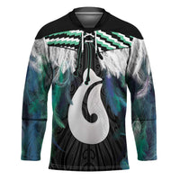 Aotearoa Korowai Motif Hockey Jersey Hei Matau Poutama Maori Pattern - Polynesian Pride