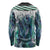 Aotearoa Korowai Motif Long Sleeve Shirt Hei Matau Poutama Maori Pattern