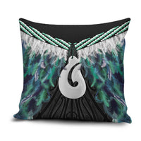 Aotearoa Korowai Motif Pillow Cover Hei Matau Poutama Maori Pattern - Polynesian Pride