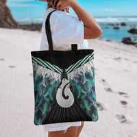 Aotearoa Korowai Motif Tote Bag Hei Matau Poutama Maori Pattern - Polynesian Pride