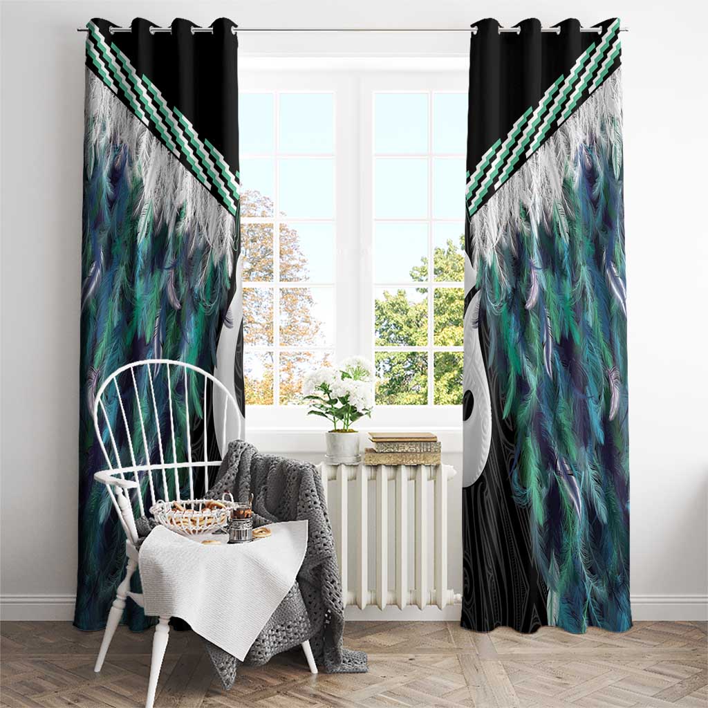 Aotearoa Korowai Motif Window Curtain Hei Matau Poutama Maori Pattern