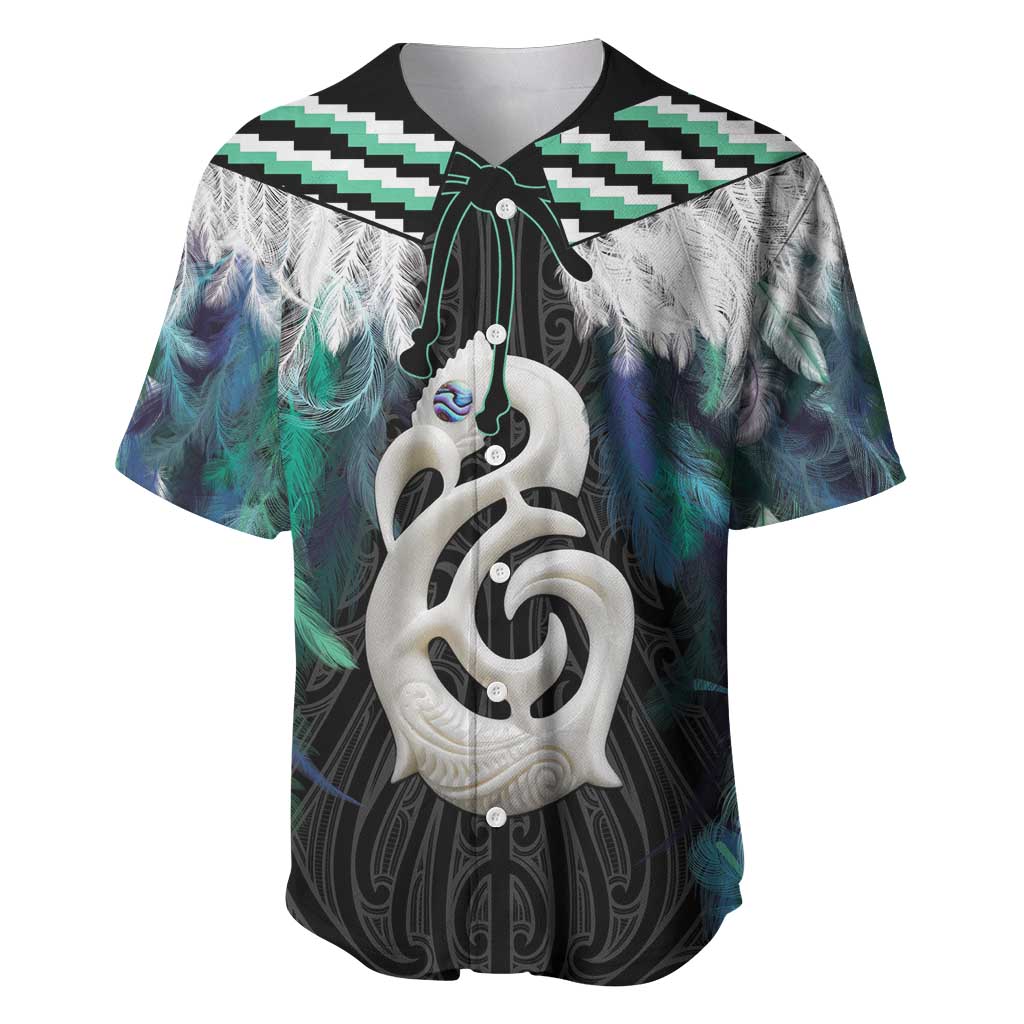 Aotearoa Korowai Motif Baseball Jersey Hei Manaia Poutama Maori Pattern