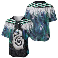 Aotearoa Korowai Motif Baseball Jersey Hei Manaia Poutama Maori Pattern