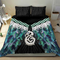 Aotearoa Korowai Motif Bedding Set Hei Manaia Poutama Maori Pattern