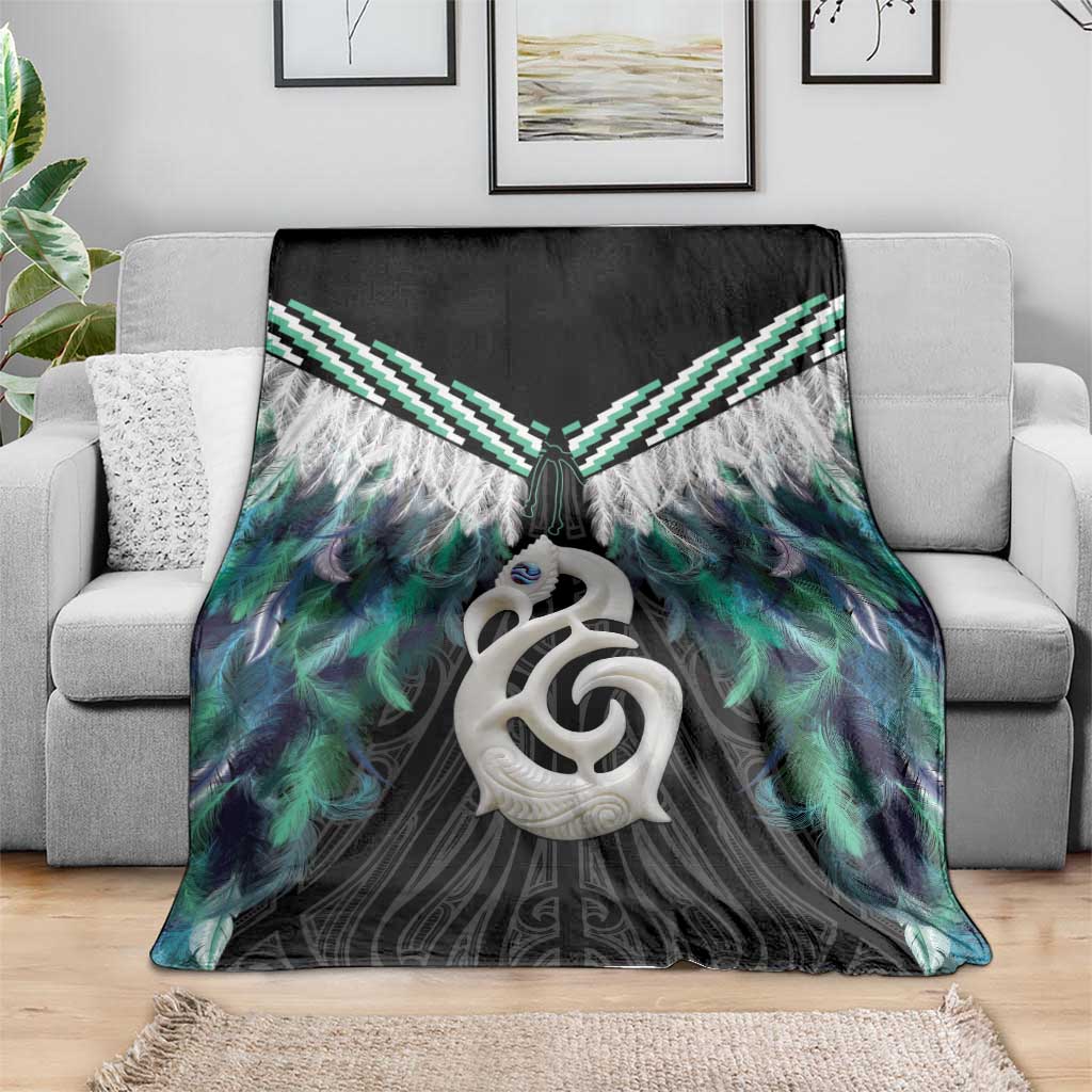 Aotearoa Korowai Motif Blanket Hei Manaia Poutama Maori Pattern LT14 - Polynesian Pride