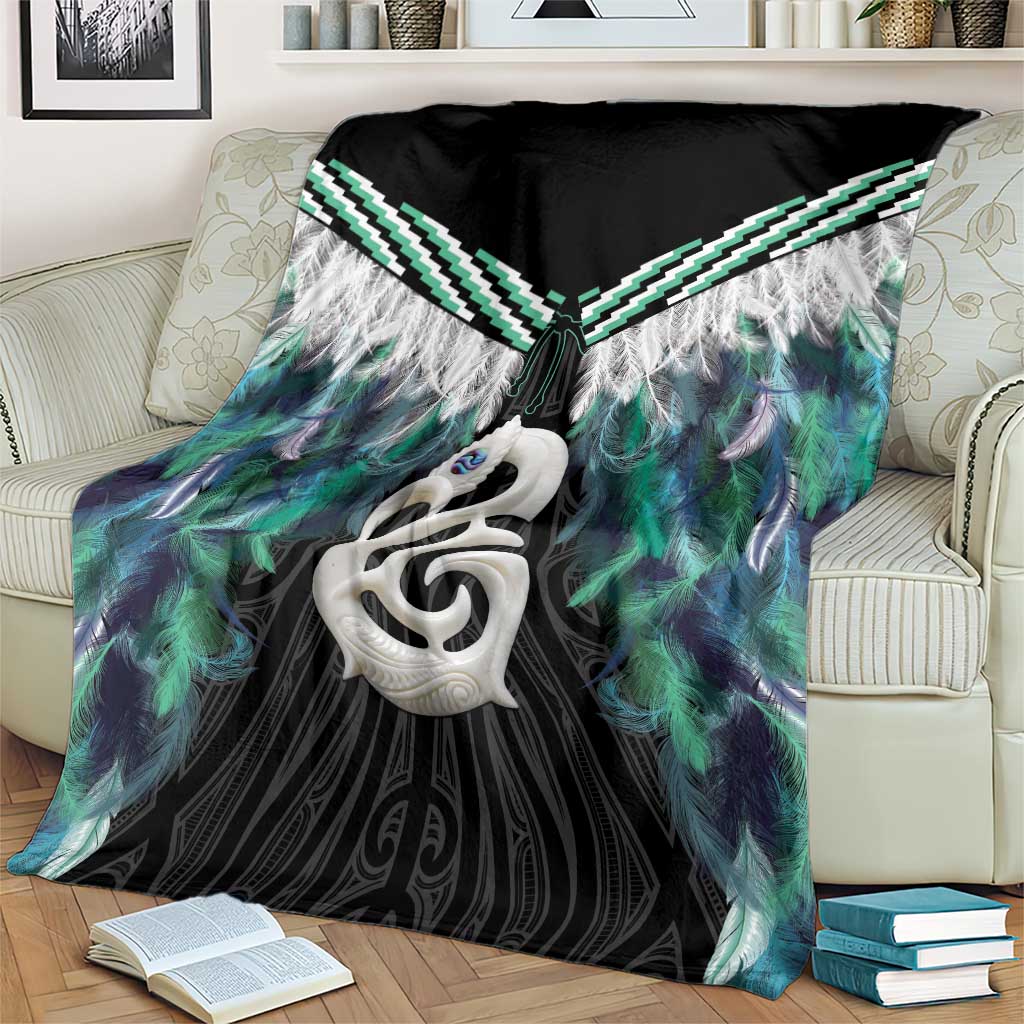 Aotearoa Korowai Motif Blanket Hei Manaia Poutama Maori Pattern LT14 - Polynesian Pride