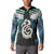 Aotearoa Korowai Motif Button Sweatshirt Hei Manaia Poutama Maori Pattern