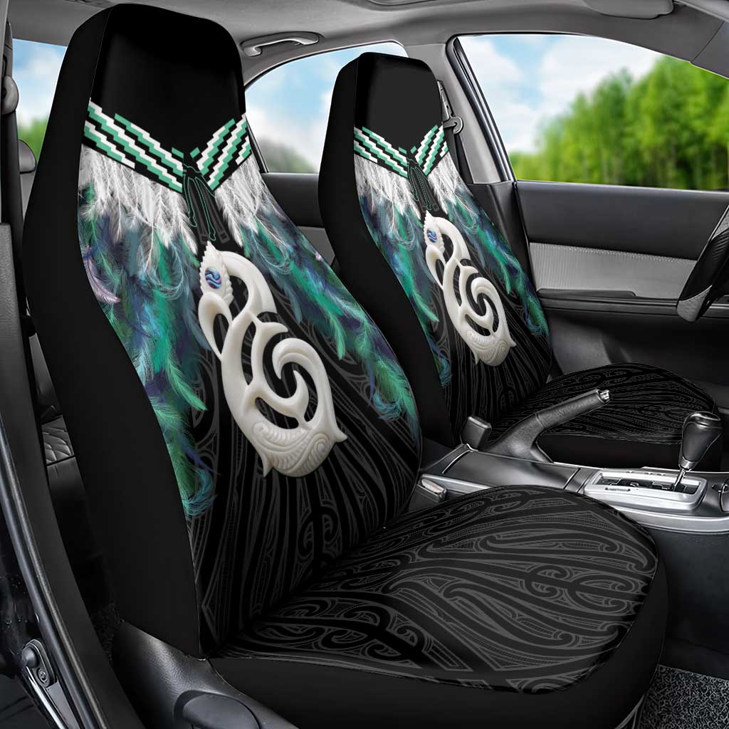 Aotearoa Korowai Motif Car Seat Cover Hei Manaia Poutama Maori Pattern