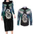 Aotearoa Korowai Motif Couples Matching Long Sleeve Bodycon Dress and Long Sleeve Button Shirt Hei Manaia Poutama Maori Pattern