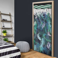 Aotearoa Korowai Motif Door Cover Hei Manaia Poutama Maori Pattern - Polynesian Pride