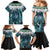 Aotearoa Korowai Motif Family Matching Mermaid Dress and Hawaiian Shirt Hei Manaia Poutama Maori Pattern