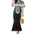Aotearoa Korowai Motif Family Matching Mermaid Dress and Hawaiian Shirt Hei Manaia Poutama Maori Pattern